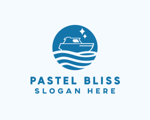 Ocean Sailboat Travel logo design