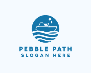 Ocean Sailboat Travel logo design