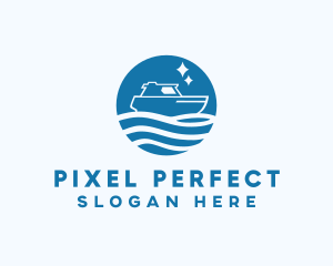 Ocean Sailboat Travel logo design