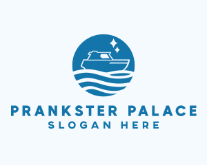 Ocean Sailboat Travel logo design