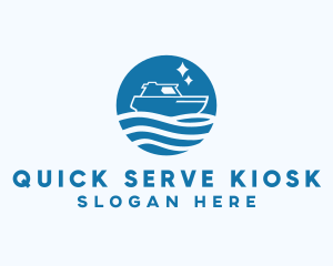 Ocean Sailboat Travel logo design