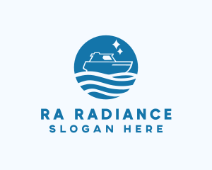 Ocean Sailboat Travel logo design