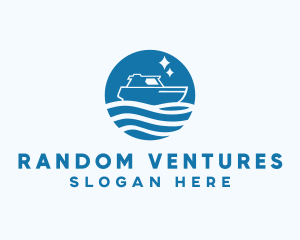 Ocean Sailboat Travel logo design