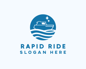 Ocean Sailboat Travel logo design