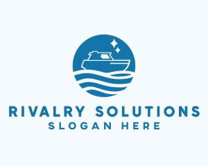 Ocean Sailboat Travel logo design