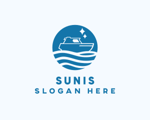 Ocean Sailboat Travel logo design