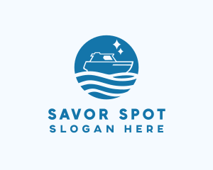 Ocean Sailboat Travel logo design