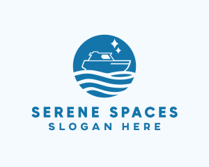 Ocean Sailboat Travel logo design