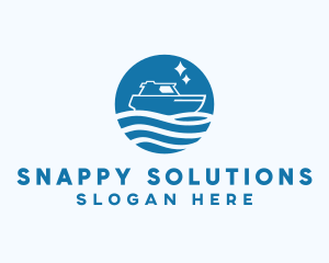 Ocean Sailboat Travel logo design