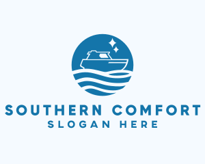 Ocean Sailboat Travel logo design