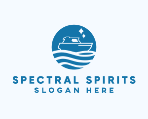 Ocean Sailboat Travel logo design