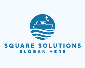 Ocean Sailboat Travel logo design