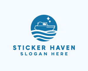 Ocean Sailboat Travel logo design