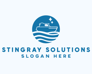 Ocean Sailboat Travel logo design