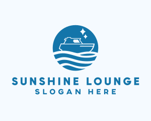 Ocean Sailboat Travel logo design