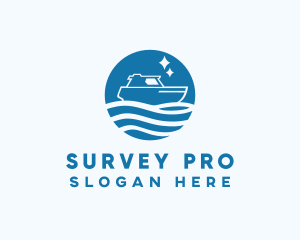 Ocean Sailboat Travel logo design