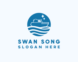 Ocean Sailboat Travel logo design