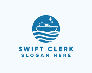 Ocean Sailboat Travel logo design