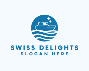 Ocean Sailboat Travel logo design