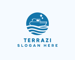 Ocean Sailboat Travel logo design