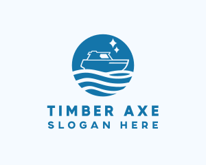 Ocean Sailboat Travel logo design