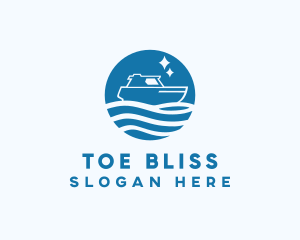 Ocean Sailboat Travel logo design