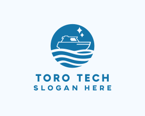 Ocean Sailboat Travel logo design