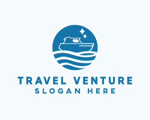 Ocean Sailboat Travel logo design