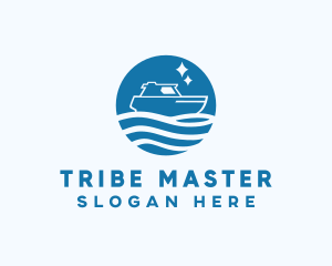 Ocean Sailboat Travel logo design