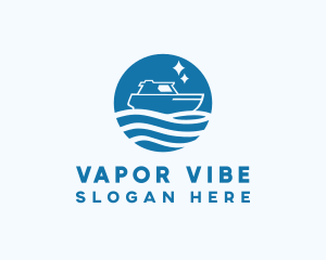 Ocean Sailboat Travel logo design