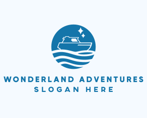 Ocean Sailboat Travel logo design