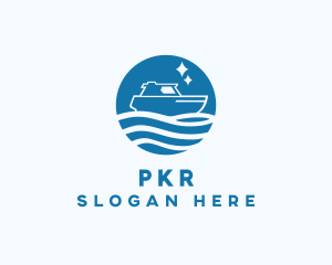 Ocean Sailboat Travel logo design