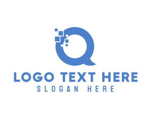 Question Mark - Letter Q Chat logo design