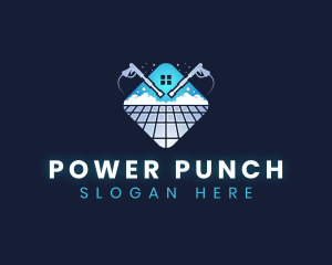 Floor Power Washing Cleaner logo design