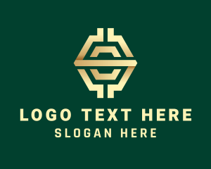 Crypto - Crypto Coin Hexagon logo design