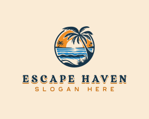 Getaway - Tropical Beach Getaway logo design