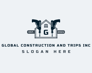 Builder Drill Construction logo design