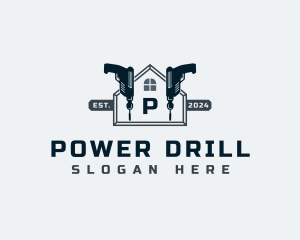 Drill - Builder Drill Construction logo design