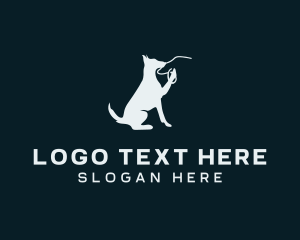 Leash - Pet Dog Walker Leash logo design