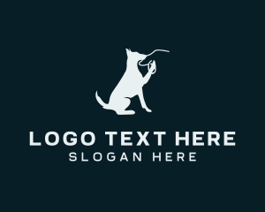 Popular - Pet Dog Walker Leash logo design