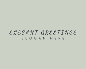 Elegant Cursive Business logo design