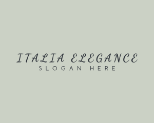 Elegant Cursive Business logo design