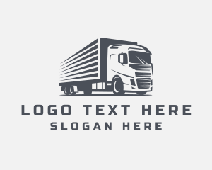 Delivery - Cargo Transport Truck logo design