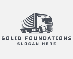 Cargo Transport Truck  Logo