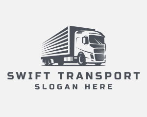 Cargo Transport Truck  logo design