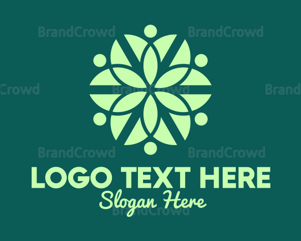 Green Organic Pattern Logo