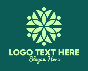 Herb - Green Organic Pattern logo design