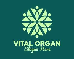 Green Organic Pattern logo design