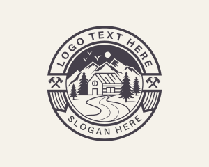 Bed And Breakfast - Outdoor Cabin Chalet logo design