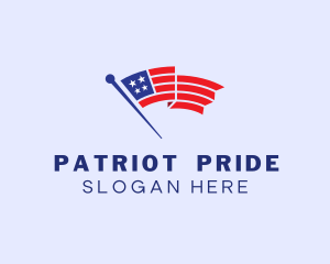 Patriot USA Flag logo design